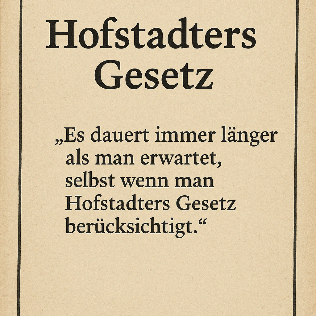 Hofstadters Gesetz und die Realität redaktioneller Zeitplanung
