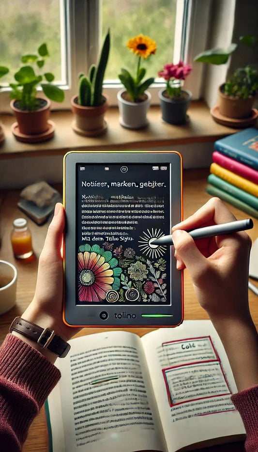 Ein Kaleidoskop für Bücherliebhaber: Der tolino vision color und der stylus pen sind da