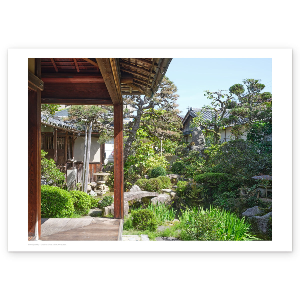 Cliché-Druck nach Dominique Uldry, Garten des Hauses Mikami, Miyazu 2026