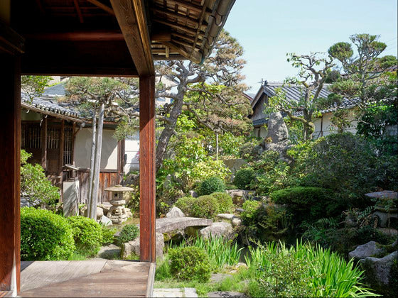 Garten des Hauses Mikami in Miyazu, fotografiert 2026 von Dominique Uldry