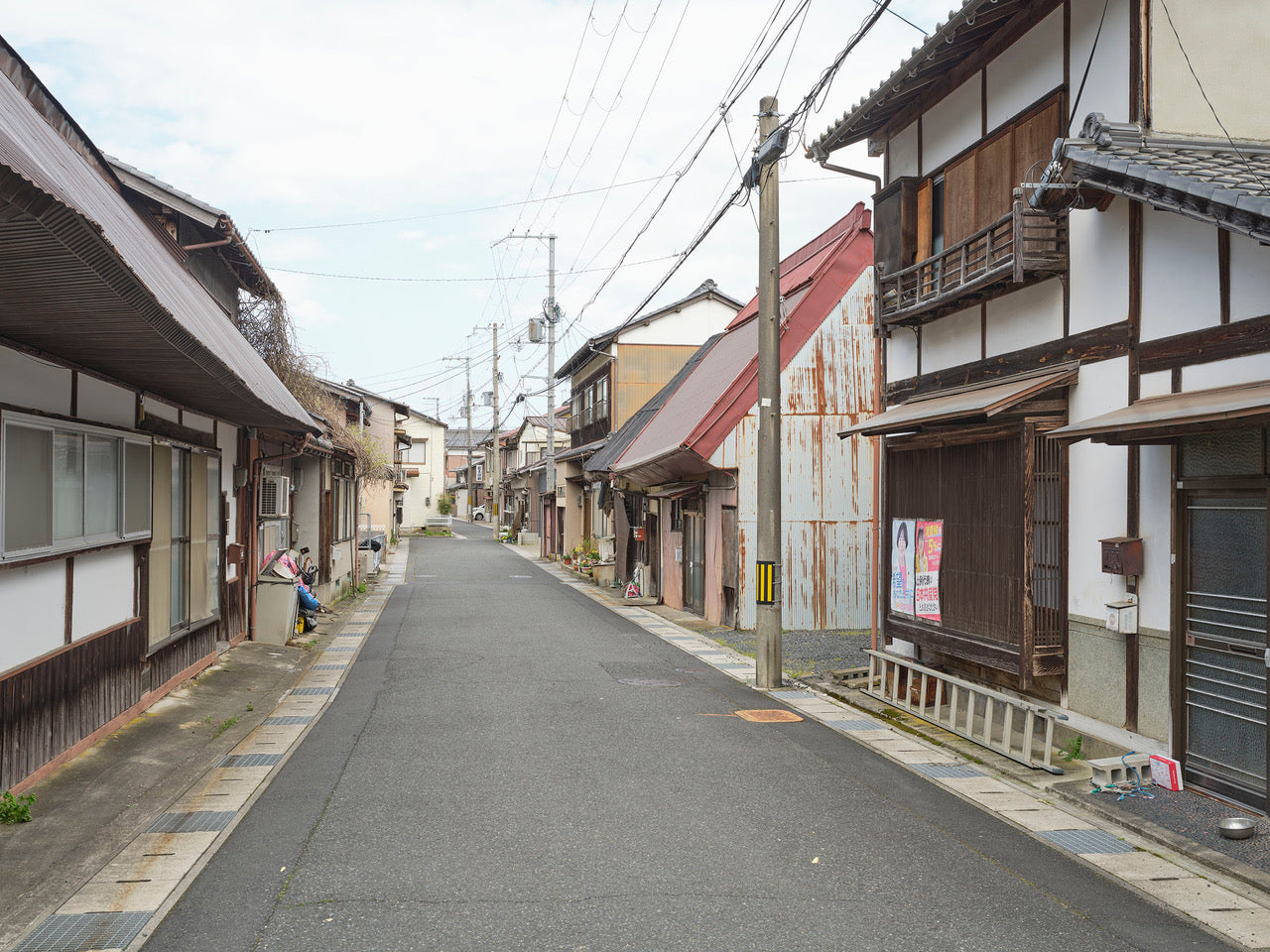 Strassenzug am Kyō-kaidō in Miyazu, Aufnahme von Dominique Uldry, 2026